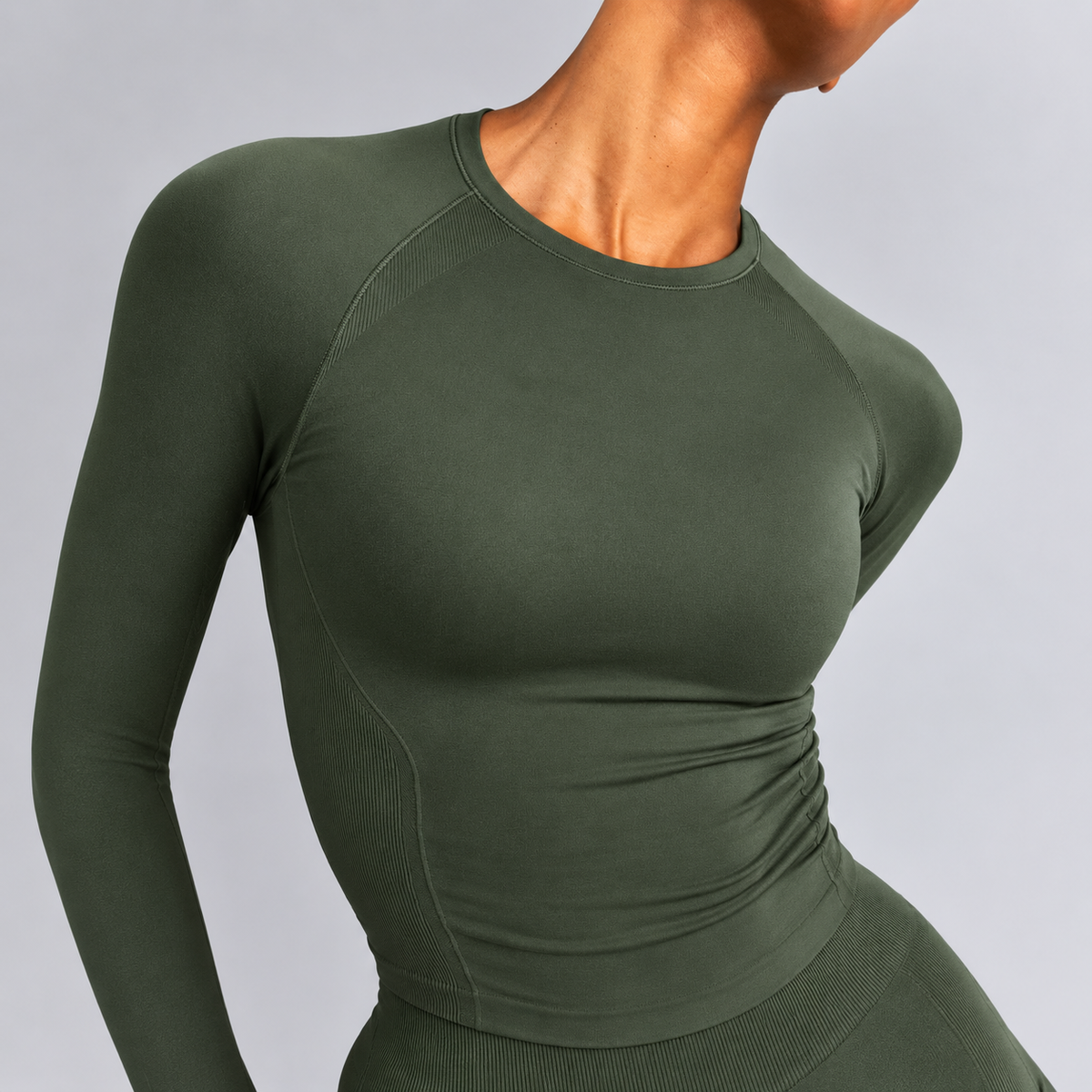 Sculpt Long Sleeve Top - Clear Blue