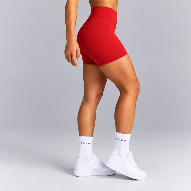 MotionSculpt™ High-Rise Shorts 6" Red
